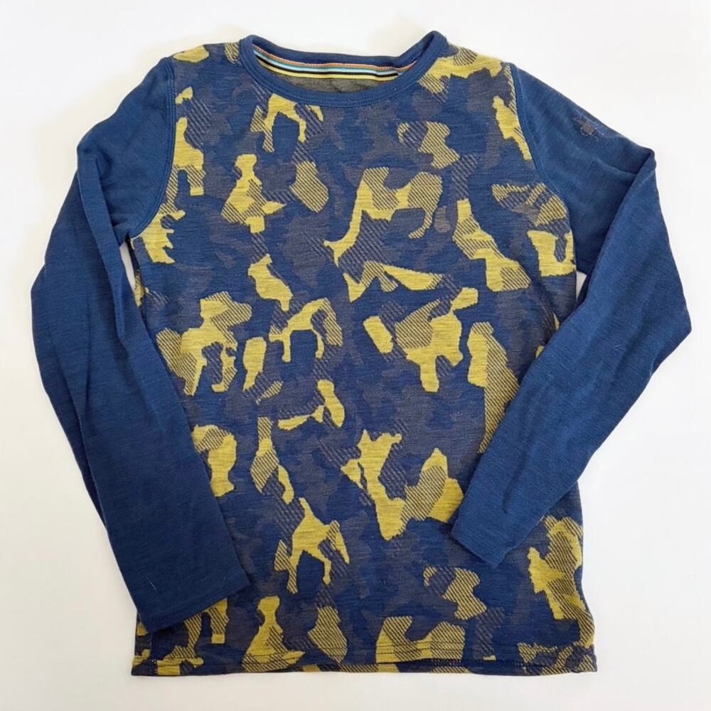 Smartwool Kids Camouflage Long Sleeve Baselayer Top M